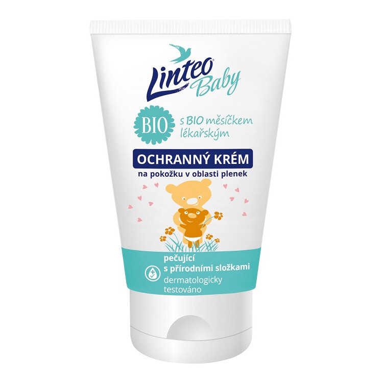 Dětský ochr.krém p.plenky LINTEO BABY Bio měs.75ml