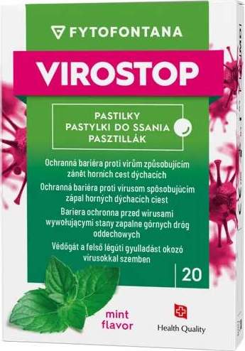 Fytofontana VIROSTOP pastilky máta 20ks