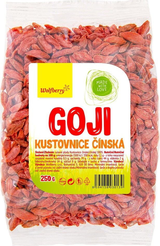 Goji kustovnice čínská 250g Wolfberry