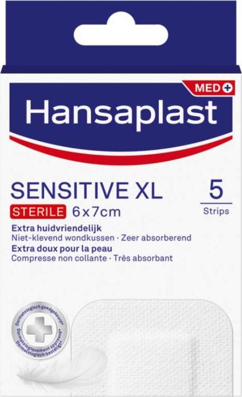 Hansaplast Sensitive náplast sterilní XL 5ks