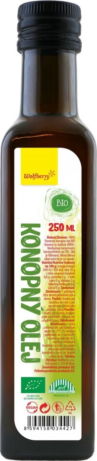 Konopný olej BIO 250ml Wolfberry