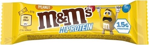 M&M's Hi Protein Bar 51g peanut