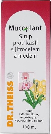 MUCOPLANT PROTI KAŠLI S JITROCELEM A MEDEM SIR 100ML