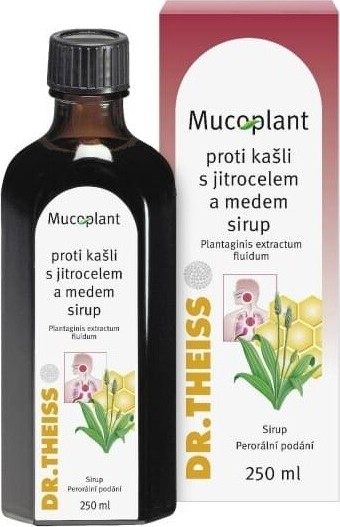 MUCOPLANT PROTI KAŠLI S JITROCELEM A MEDEM SIR 250ML