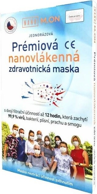 NANO M.ON nanovlákenná maska prémiová 10ks