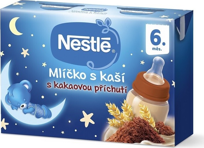 Nestlé mlíčko s kaší KAKAOVÉ 2 x 200 ML