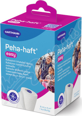 Peha-haft easy kohezivní trhatelný obvaz 8cmx4m 1ks