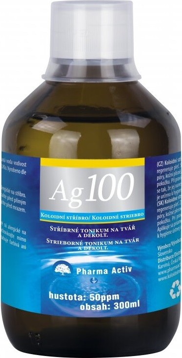 Pharma Activ Koloidní stříbro Ag100 50ppm 300 ml