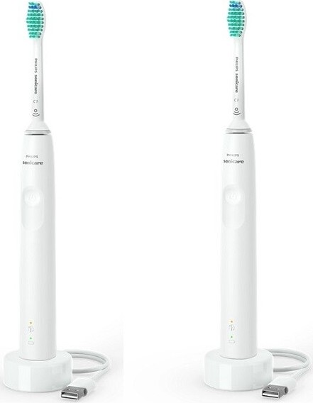 Philips Sonicare 3100 White HX3675/13 2ks sonických zubních kartáčků