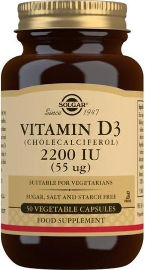 Solgar Vitamín D3 2200 IU 50 kapslí