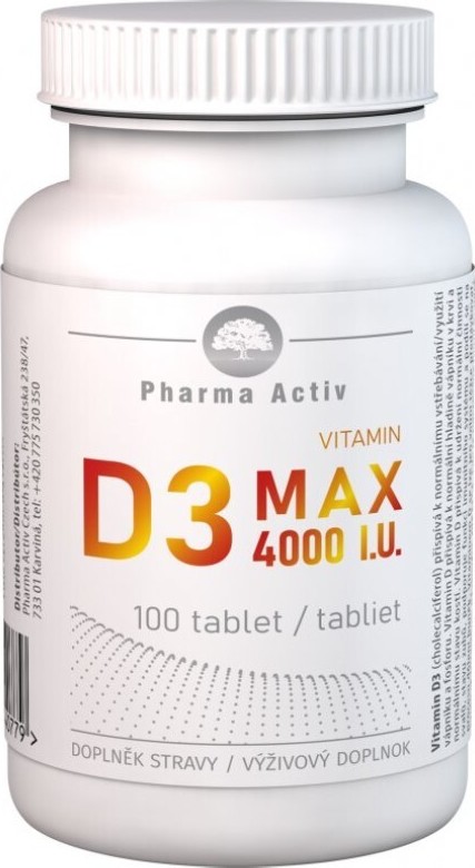 Vitamin D3 MAX 4000 I.U. tbl.100